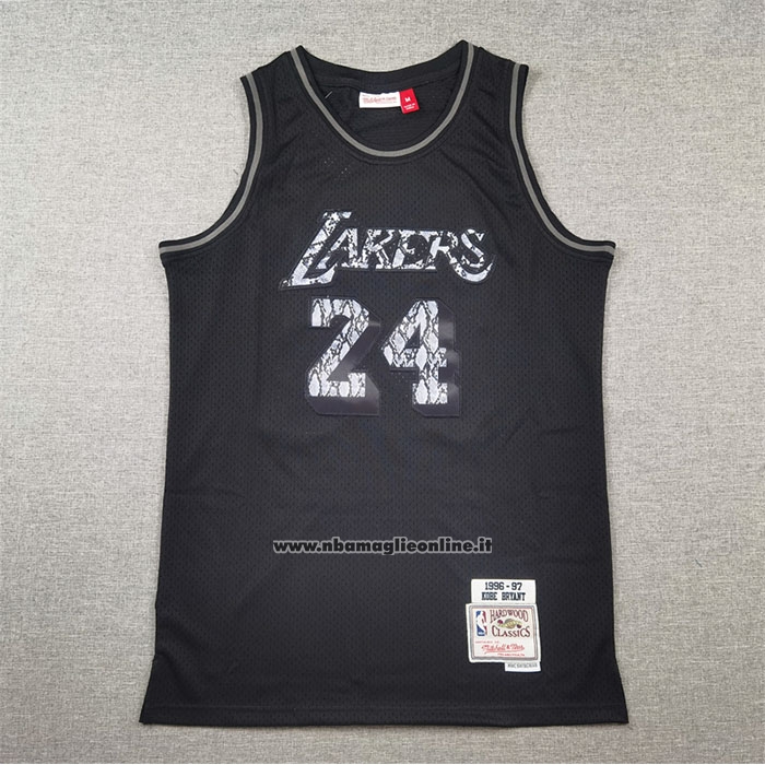 Maglia Los Angeles Lakers Kobe Bryant #24 Swingman Mitchell & Ness 1996-97 Nero